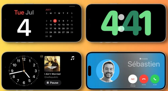 成武苹果手机维修分享iOS17横屏充电待机显示有什么好处 