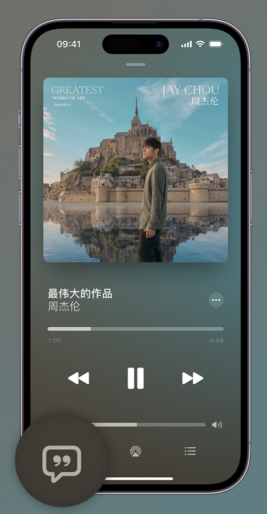 成武iphone维修分享如何在iPhone上使用Apple Music全新唱歌功能 