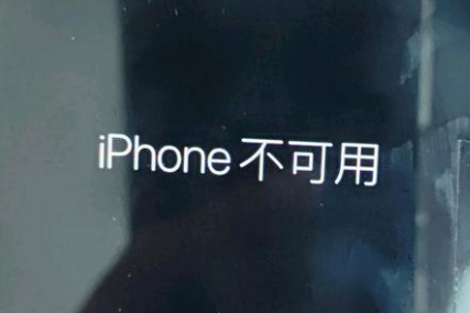 成武苹果服务网点分享锁屏界面显示“iPhone 不可用”如何解决 